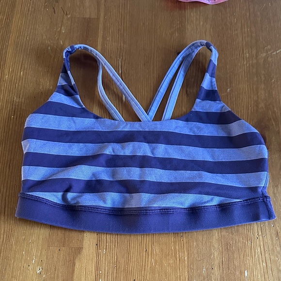 lululemon athletica Tops - Lululemon Striped purple Women's Sport Top